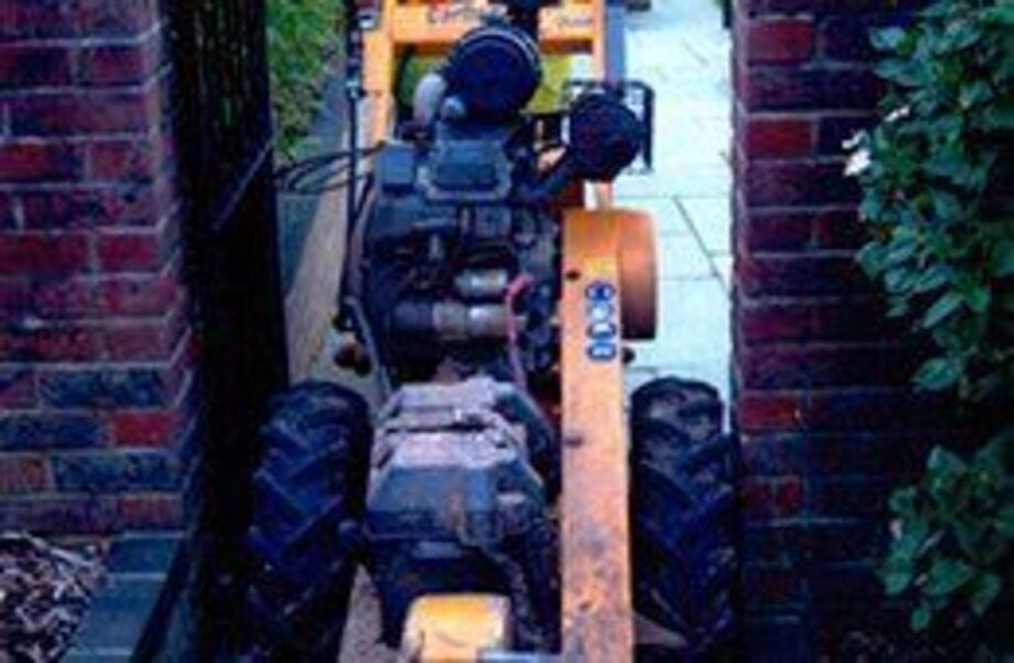 Stump grinding support